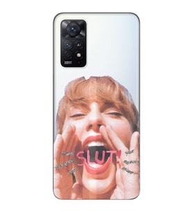 Xiaomi Redmi Note 12 PRO 4G Uyumlu Taylor Swift Tasarımlı Şeffaf Telefon Kılıfı