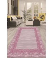 Dijital Kaymaz Taban Yıkanabilir Modern Renkli Salon Halısı Mutfak Halısı Yolluk ND-HT-1463 (Pembe)