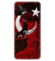 General Mobile GM 24 Pro Kılıf Resimli Desenli Baskılı Silikon Wolf and Moon 2 1381