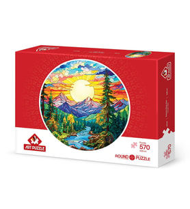 Art Puzzle Camdan Alpler 570 Parça Round Puzzle