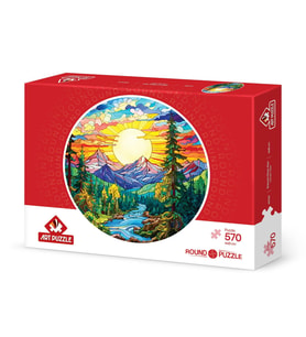 Art Puzzle Camdan Alpler 570 Parça Round Puzzle