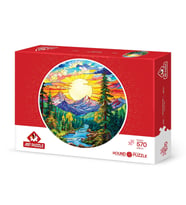 Art Puzzle Camdan Alpler 570 Parça Round Puzzle