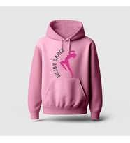 Enjoy Dance Tasarım Baskılı Hoodie Sweatshirt (Pembe)