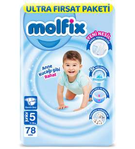 Molfix Bebek Bezi 5 Beden Junior 78'li Süper Fırsat Paketi - Standart