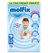 Molfix Bebek Bezi 5 Beden Junior 78'li Süper Fırsat Paketi - Standart
