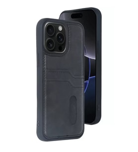 İphone 14 Sara Kartvizitli Deri - Siyah