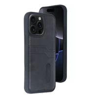 İphone 14 Sara Kartvizitli Deri - Siyah
