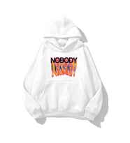 Trendiz Unisex Nobody Sweatshirt Beyaz