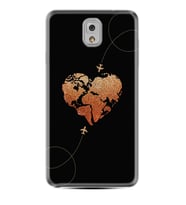 Samsung Note 3 4 5 8 9 20 Ultra 10 Lite Kılıf Desenli Silikon Plane Heart 1721