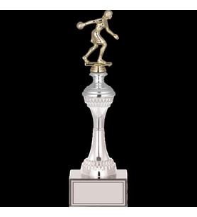 ODAK KUPA - Figürlü Kupalar - Bowling Kadın Figürlü Kupalar FG-030 B - 34 cm