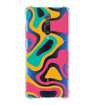 Xiaomi Redmi K20 Köşe Korumalı Antişok Kapak Renkli Desen Tasarımlı Şeffaf Silikon Kılıf