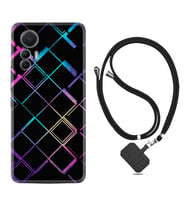 Xiaomi 12 Lite Kılıf Silikon Boyun Askılı İpli Desenli Silikon Şekiller 1681