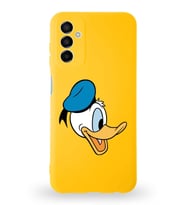 Samsung Galaxy A04s Uyumlu Lansman Kılıf Altı Kapalı İçi Kadife  Donald Duck-F Tasarımlı  Kapak (Şeffaf)