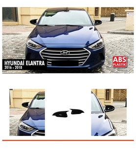 Hyundai Elantra / 2016-2018 (Sinyalsiz) Uyumu Batman Yarasa Ayna Kapağı