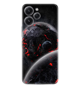 Xiaomi Redmi 12 128 GB 4 GB Ram Kılıf Desenli Silikon Platinium Dark World 1867