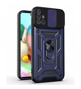 Kızaklı Tank Kılıf Samsung Galaxy A71 Lacivert
