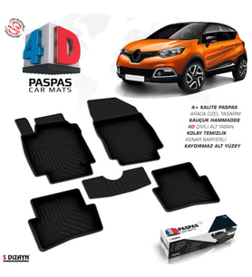 Renault Captur 4D Havuzlu Paspas 2013-2020 A+Kalite
