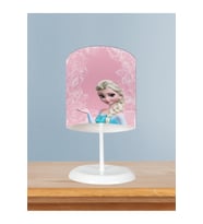 MEKTA HOME BEBEK VE ÇOCUK ODASI Motifli Elsa Desenli Pembe Abajur