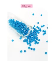 Dökme Cam Kum Boncuk Büyük Boy (6/0) 4 mm - 60 Gram - Açık Mavi - BNC142