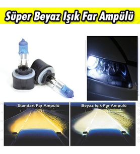 H27 880-881 Beyaz Işık Far Ampulü 12V