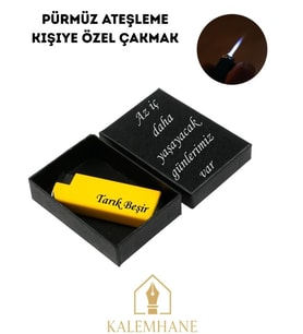 Pürmüz Ateşleme Kişiye Özel Çakmak ve Kutu