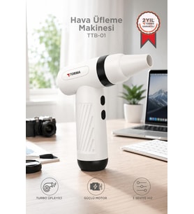 Torima Hava Üfleme Makinesi Yüksek Hızlı Turbo 85000 RPM 40W 1100 MAH TTB01 Siyah