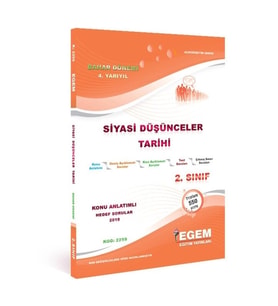 Egem Eğitim Yayınları Aöf Açık Öğetim Siyasi Düşünceler Tarihi Konu Anlatımlı Soru Bankası (Çok Renkli)