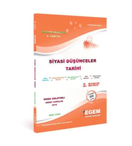 Egem Eğitim Yayınları Aöf Açık Öğetim Siyasi Düşünceler Tarihi Konu Anlatımlı Soru Bankası (Çok Renkli)