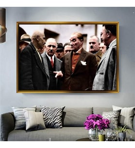 Altın Çerçeveli dekoratif tablo a1481 (Gold)