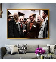 Altın Çerçeveli dekoratif tablo a1481 (Gold)