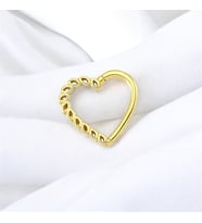 Glorria Altın Kalp Helix Piercing