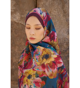 MÜRDÜM ED Scarf Sunrise Çiçek Desen Şal