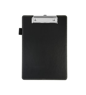 Sekreterlik,A5 Küçük Boy,Kapaksız,A5 Clipboard Vegan Suni Deri,17,5x24,5 cm.,Siyah