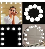 Ayt Powermaster 10 Lu Makyaj Aynası Işığı Lambası Makyaj Aynası Işığı Led Aydınalatma Ayarlı Usbli