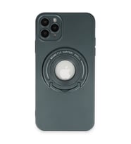 İphone 12 Pro Kılıf Lukka Magneticsafe Kapak - Koyu Yeşil