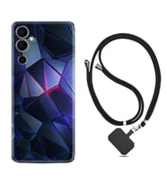 Tecno Pova Neo 2 Kılıf Resimli Boyun Askılı İpli Desenli Silikon Series Üçgenler 2 1872