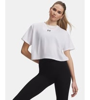 Under Armour Ua Rival Boxy Tee Solid Beyaz Kadın T-Shirt 6011064-101