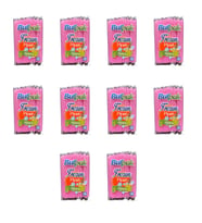 Burpak Frozen Kalın Kokteyl Buzlu İçecek Pipet - Düz - Pembe - 22 Cm. - 8 mm. -100 Adetlik 10 Paket