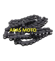 Bajaj Pulsar Ns 150-Ns 160-As150 Teker Zinciri 136 Bakla 4*28 Oringsiz Düz A Kalite Tayvan_Supermoto (Renksiz)