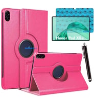 Honor Pad X8A Uyumlu 11 inç Tablet Kılıfı Ekran Koruyucu ve Kalem Set (Pembe)