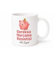 Para Biriktirmeyi Öğrenenlere Gereksiz Harcama Kesintisi Kumbara Kupa Hediye Bardak