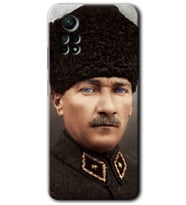 Redmi Note 12 Pro 4G Kılıf HD Desen Baskılı Kılıf - Başkomutan Atatürk