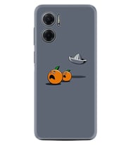Xiaomi Redmi Note 11E Kılıf Resimli Desenli Baskılı Silikon Orange Escape 1374