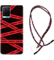 Vivo Y11S Y21S Y20 Y20S Y70 Kılıf Boyun Asklı Rasta Silikon Danger 1372