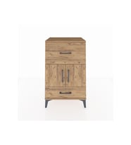 Hyperion Komodin Tek Raflı 2 Çekmeceli 2 Kapaklı 60x44x96 Çam-Çam