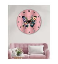bilge Retro Tasarımlı Duvar Saati 35 x 35 CM (Çok Renkli)