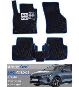 FORD FOCUS 5 HATCHBACK (2024-2025) Uyumlu EVA Paspas Tam Set–Araca Özel,Su Geçirmez