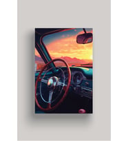 Nostaljik Klasik Otomobil Poster Modelleri - Klasik Seri 5 (Model 4)