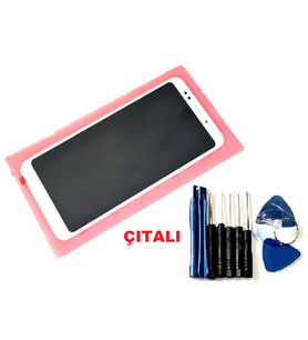 Xiaomi Redmi 5 Plus Uyumlu Lcd Ekran Dokunmatik ( ÇITALI TAMİR SETİ) BEYAZ