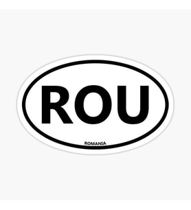 Romanya Çıkartması Araba Tampon Sticker Etiket 13CM